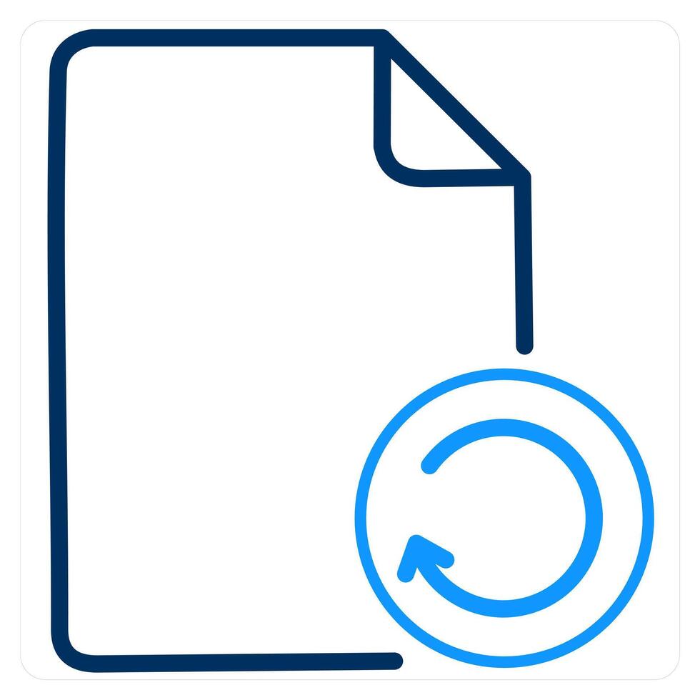 Update and file icon concept vector