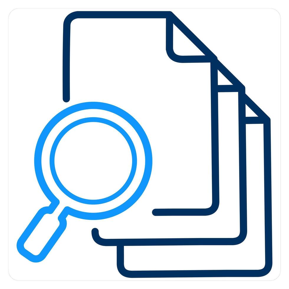 Search Document and file icon concept vector