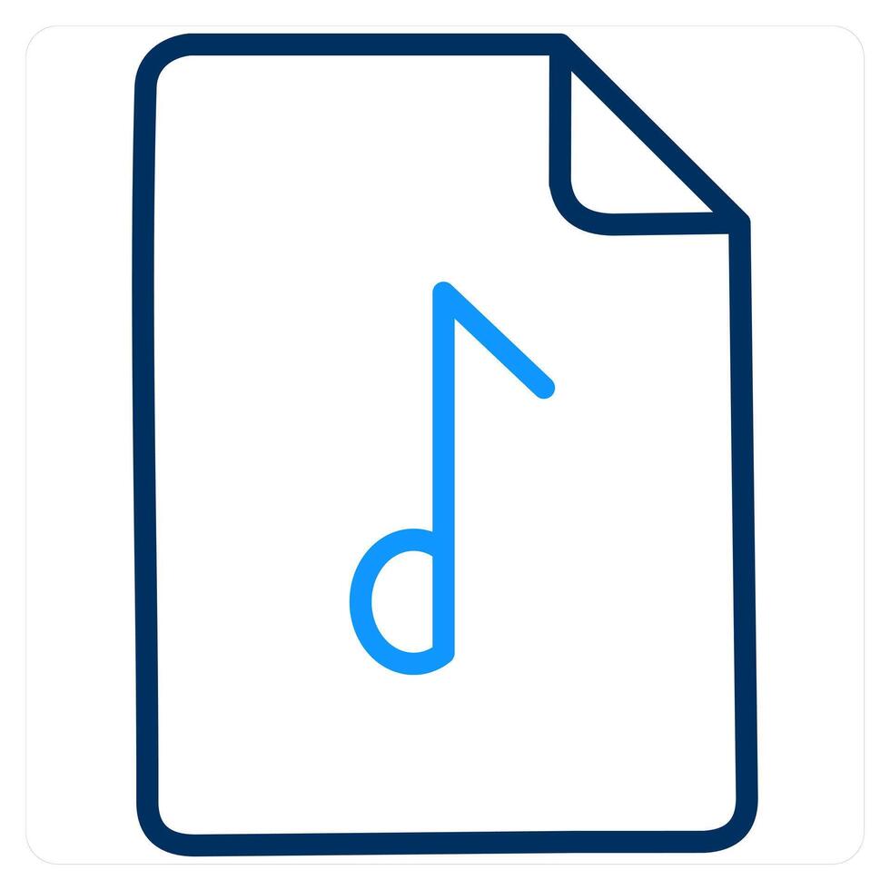 Audio and files icon concept vector
