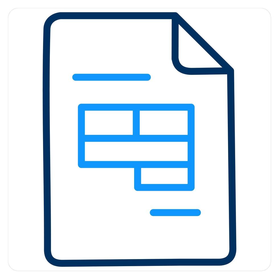 Excel and paper icon concept vector