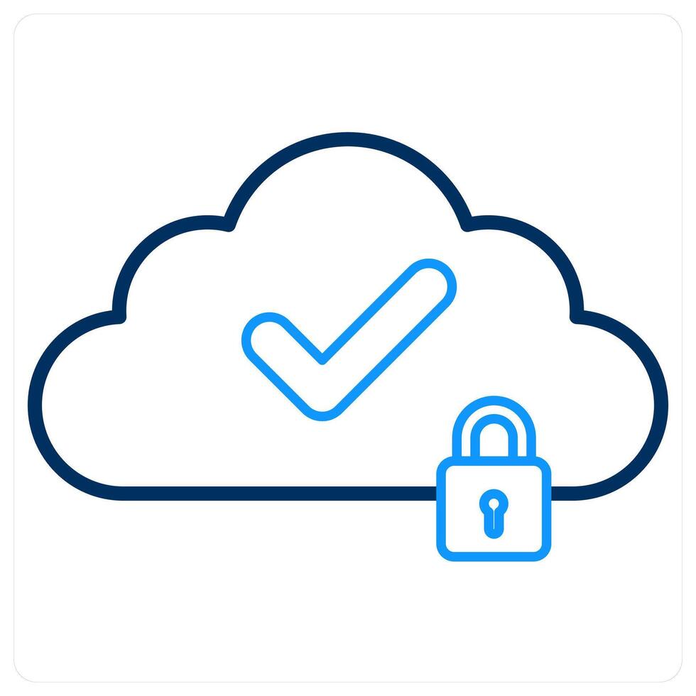 Cloud Security and cloud icon concept vector