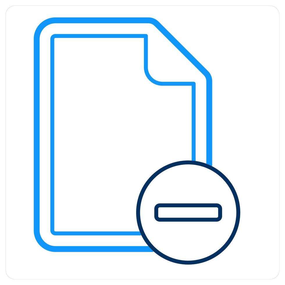 Remove File and remove icon concept vector