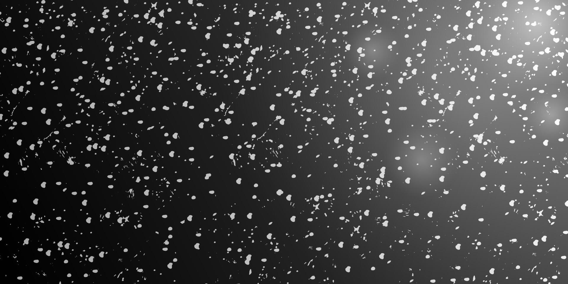 Snow blizzard on white background. Falling thick snow at night. illustration of snowfall on dark background. vector