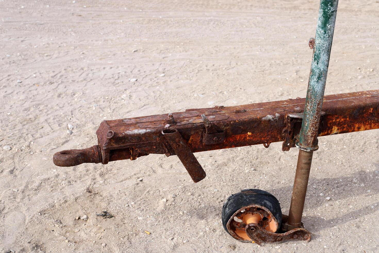 Old and rusty metal products. photo