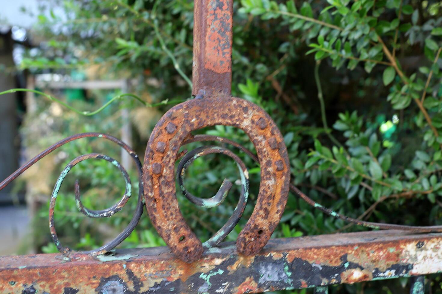 Old and rusty metal products. photo