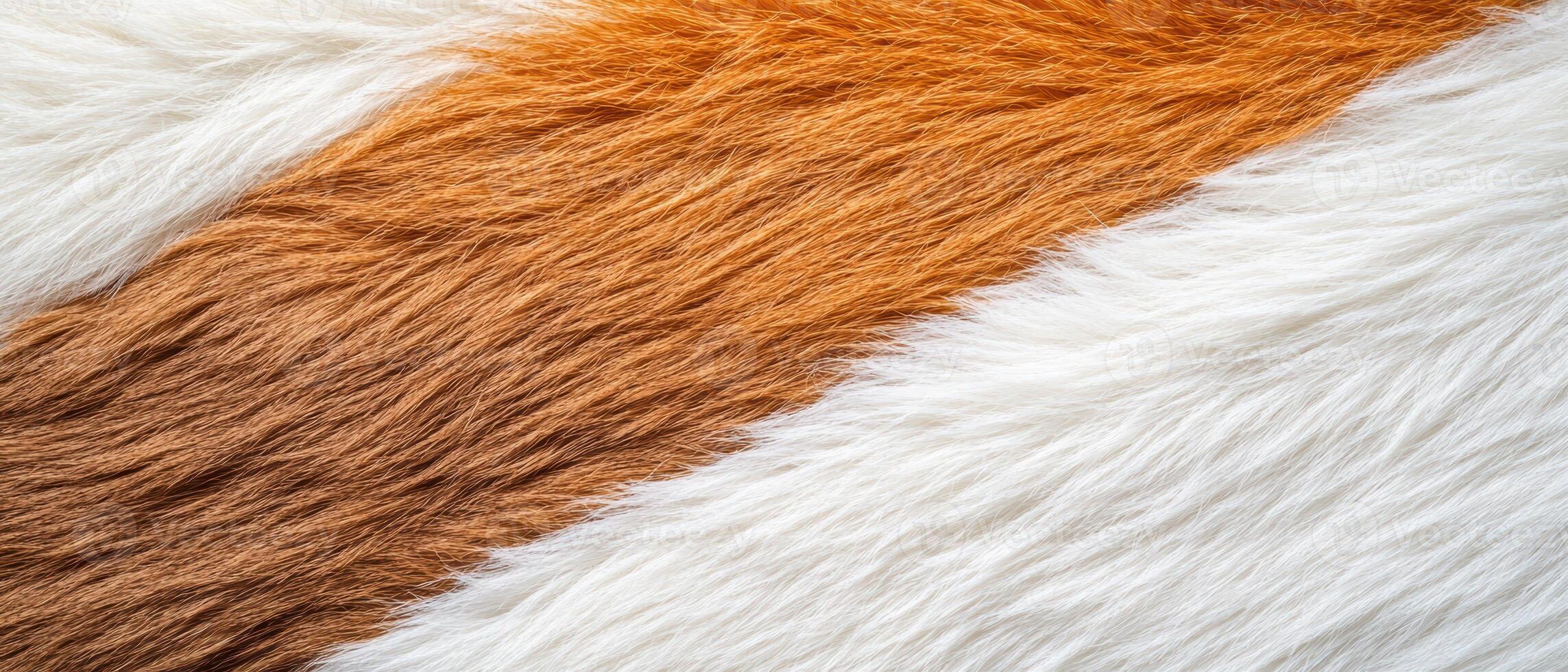 close up of a red fox fur photo