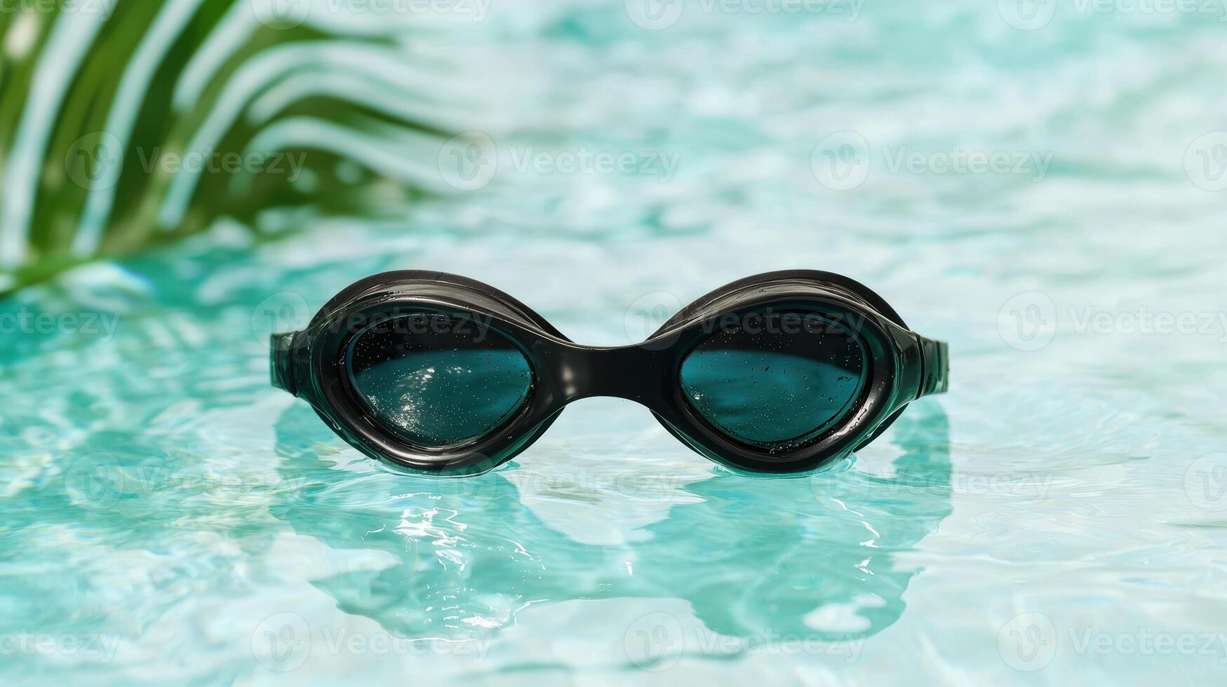 swimming goggles in a pool photo