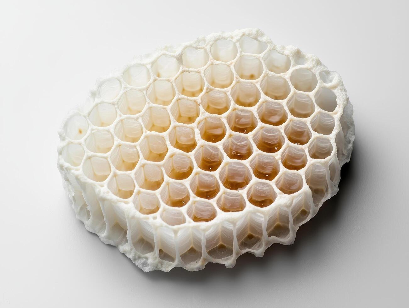 Close up of a honeycomb structure photo