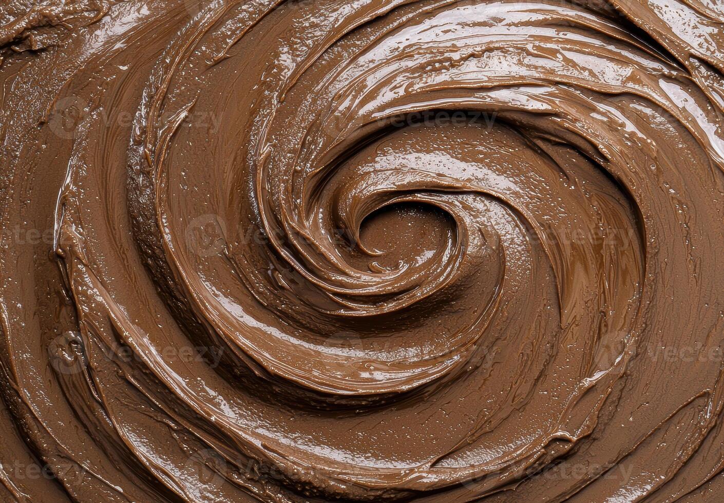 Swirling chocolate texture photo