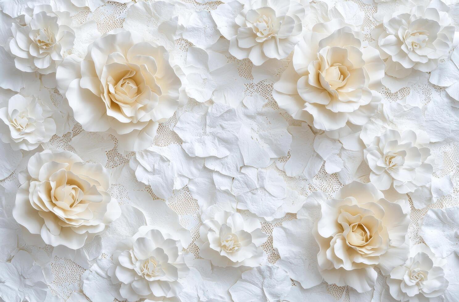 Elegant white floral background photo