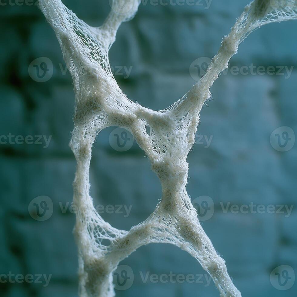 Intricate web structure in nature photo