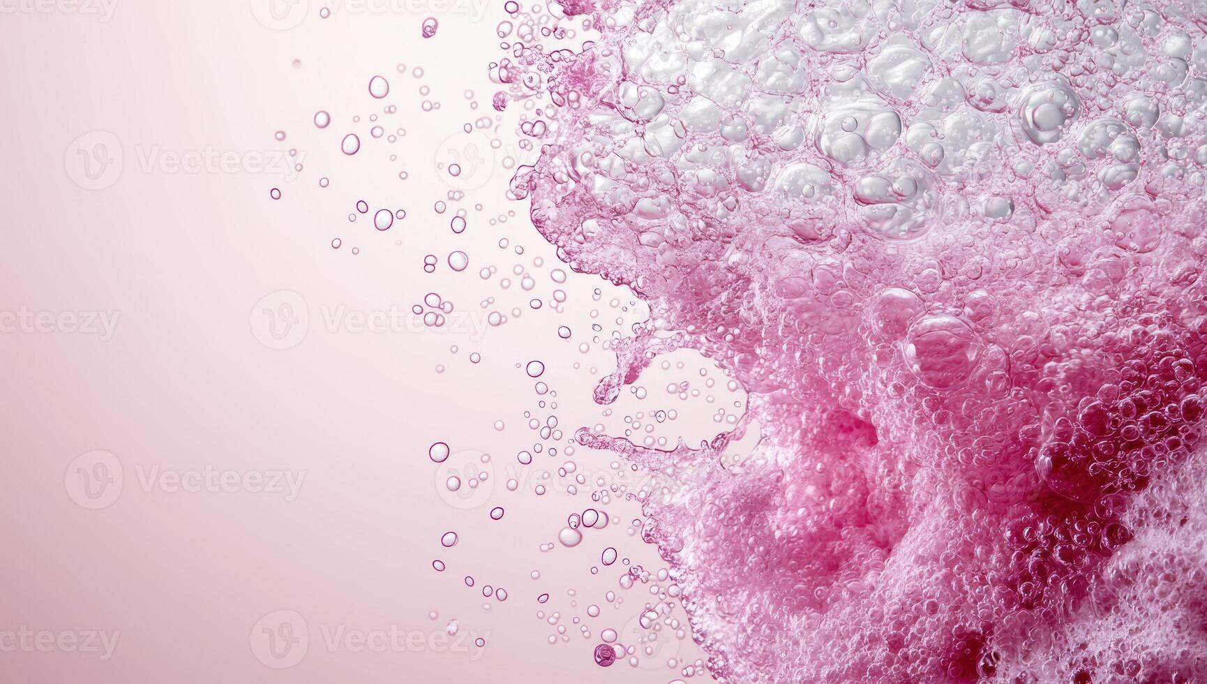 abstract pink and white bubble background photo