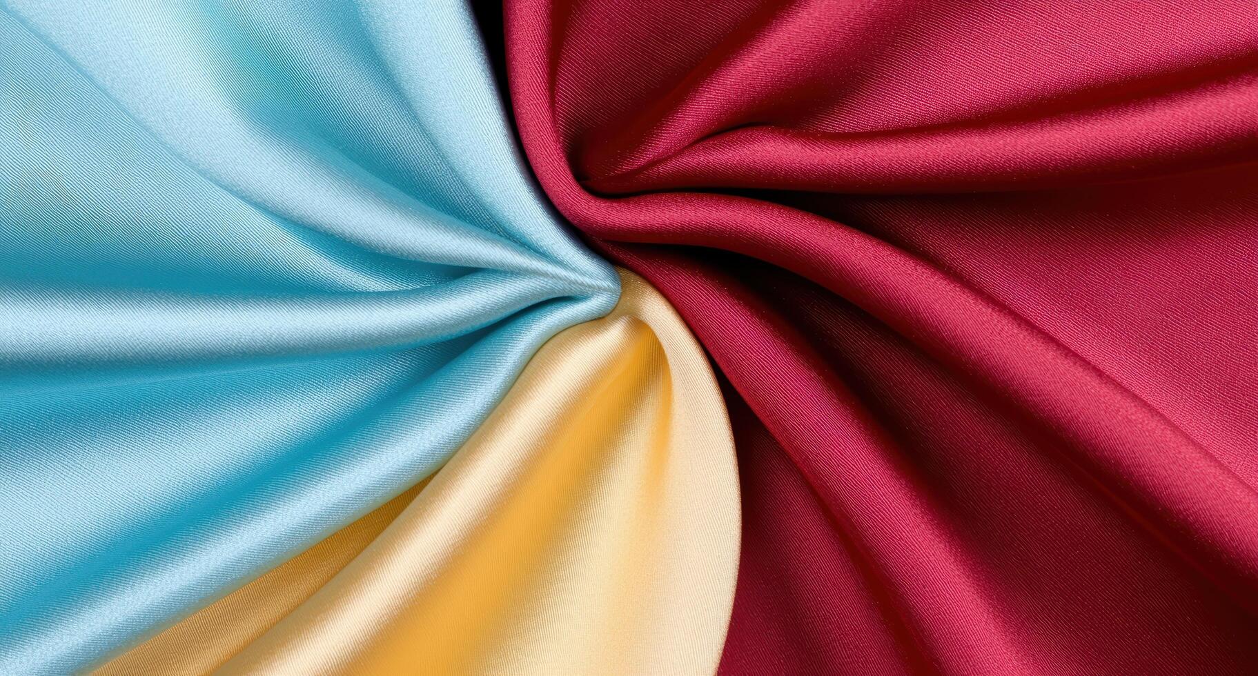 Vibrant fabric textures in bold colors photo