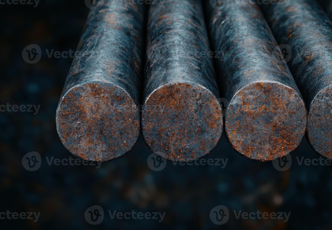 Rusty metal pipes photo