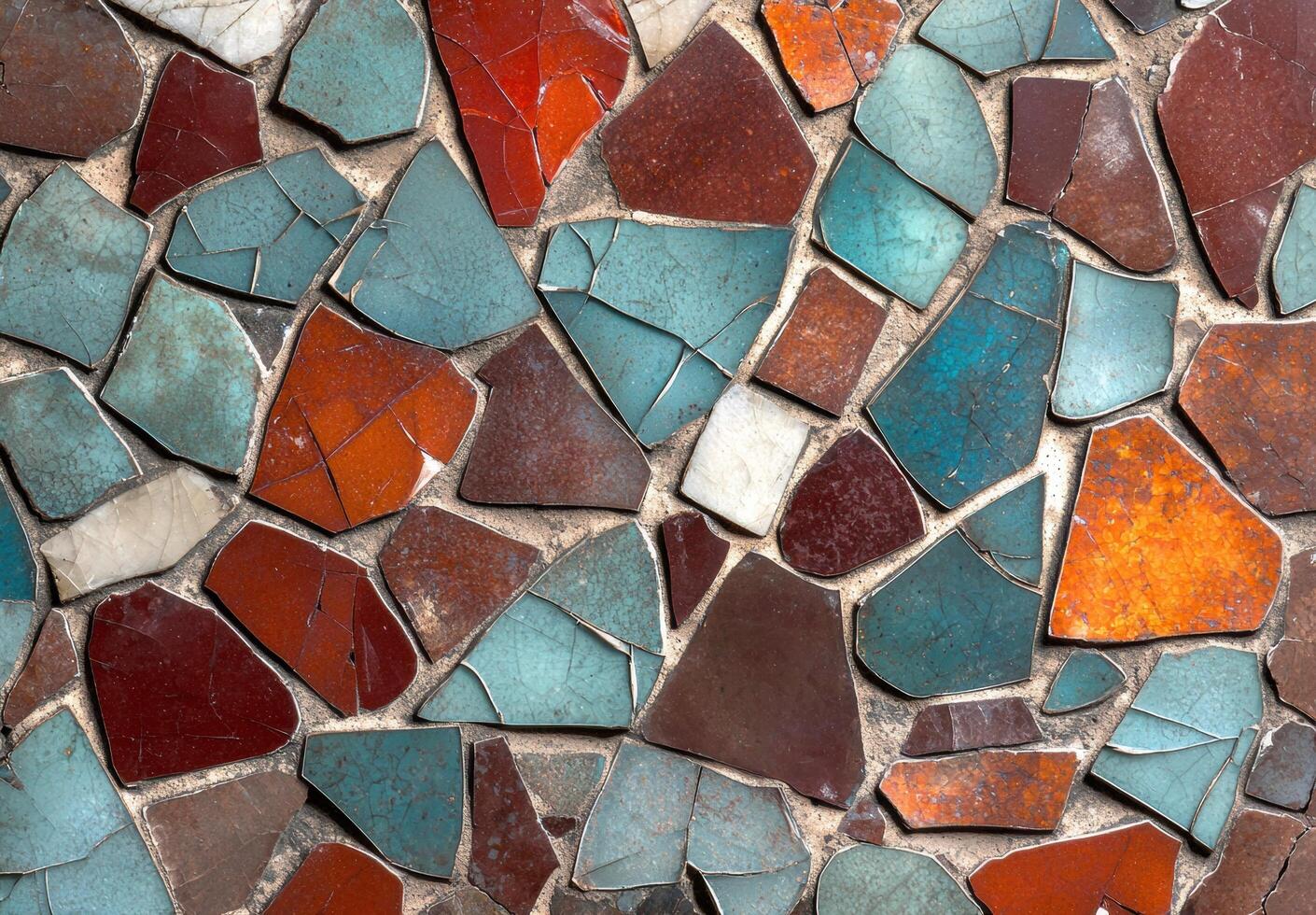 Colorful mosaic tile pattern background photo
