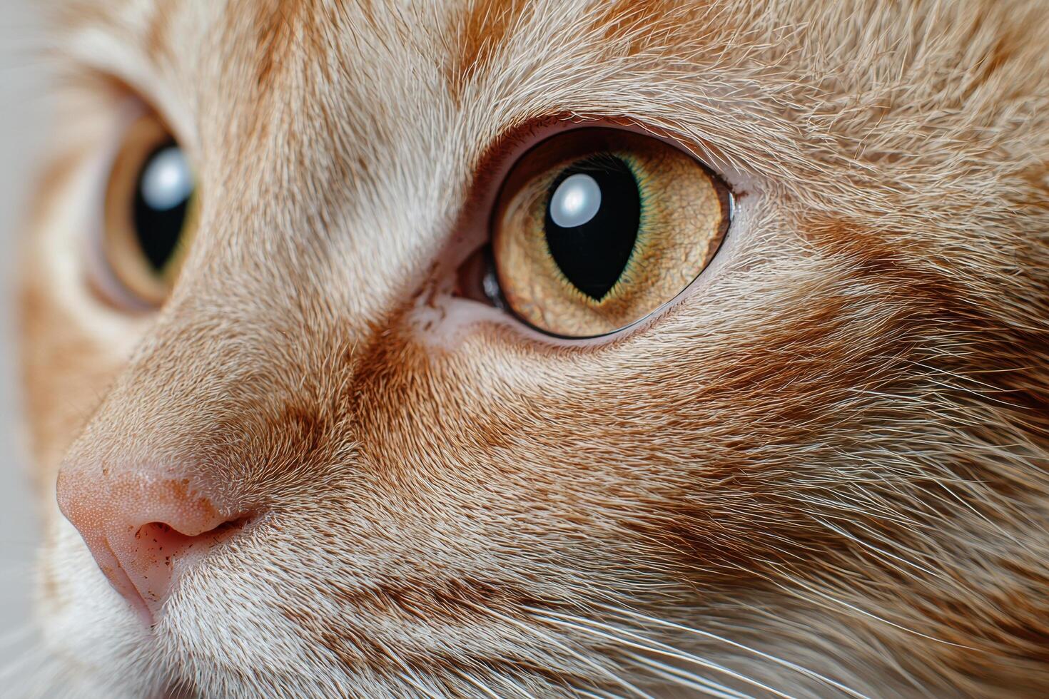 close up of a cats eye photo