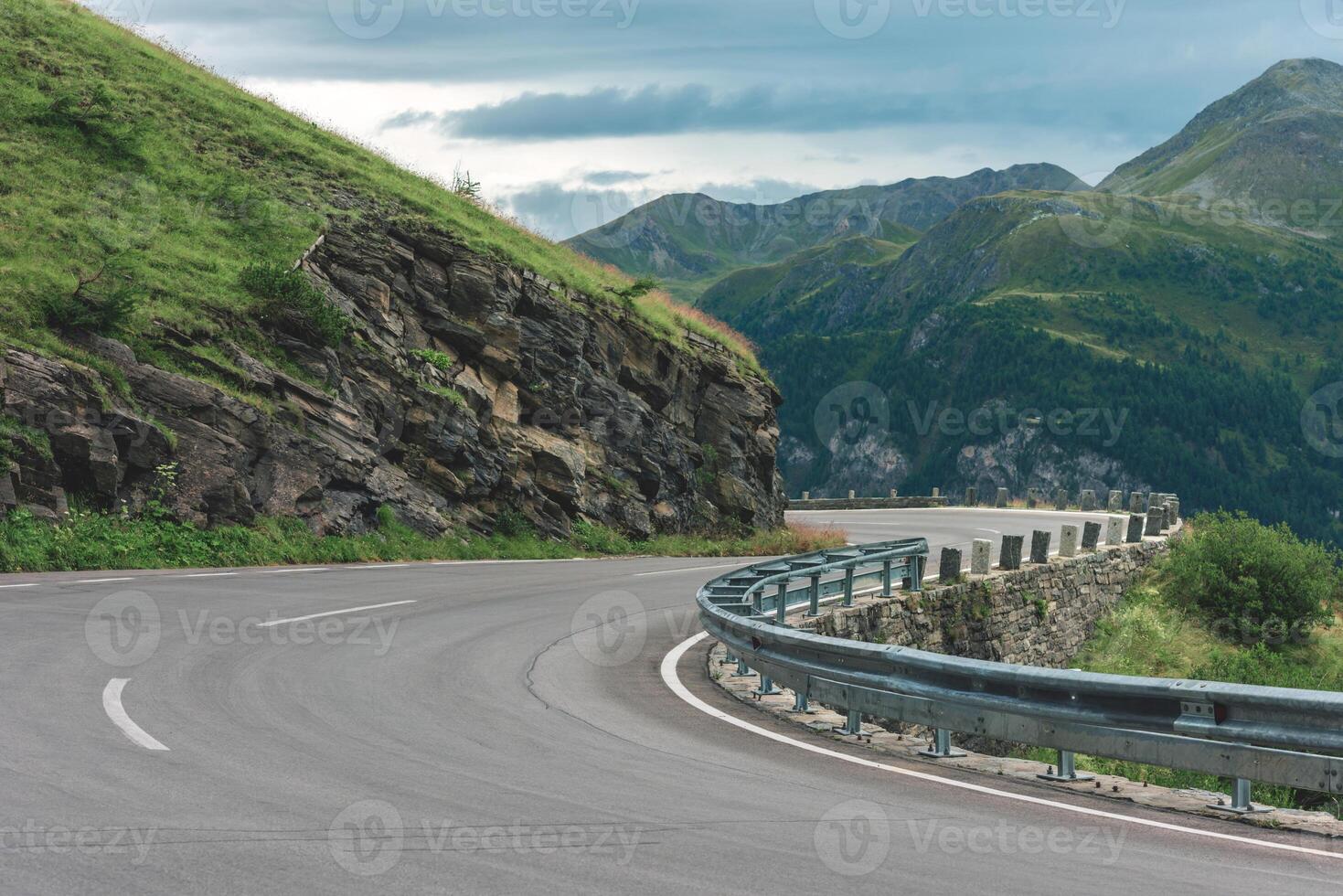 Road Turn in Mountains photo