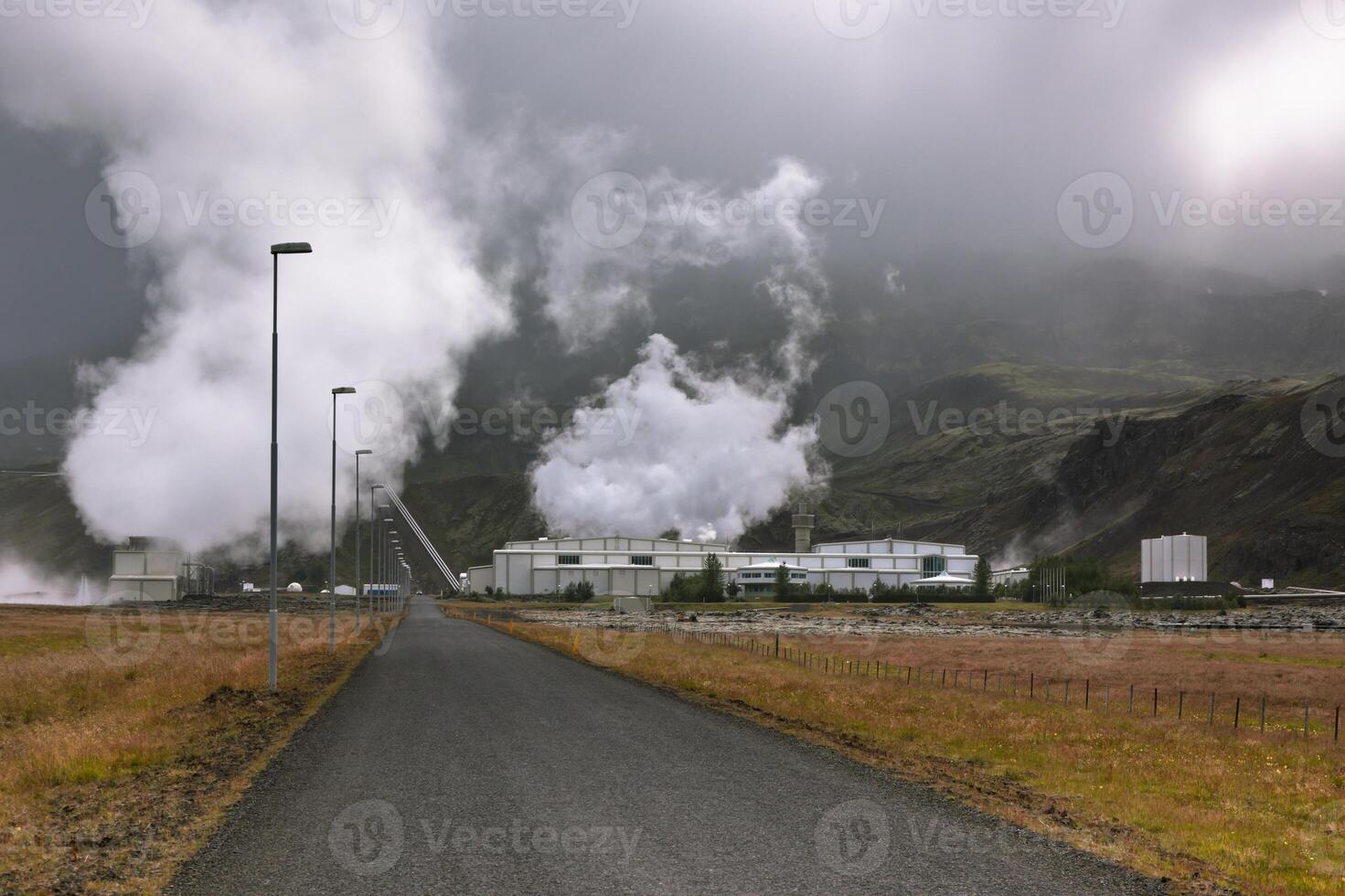 Geothermal Power Station in Iceland photo