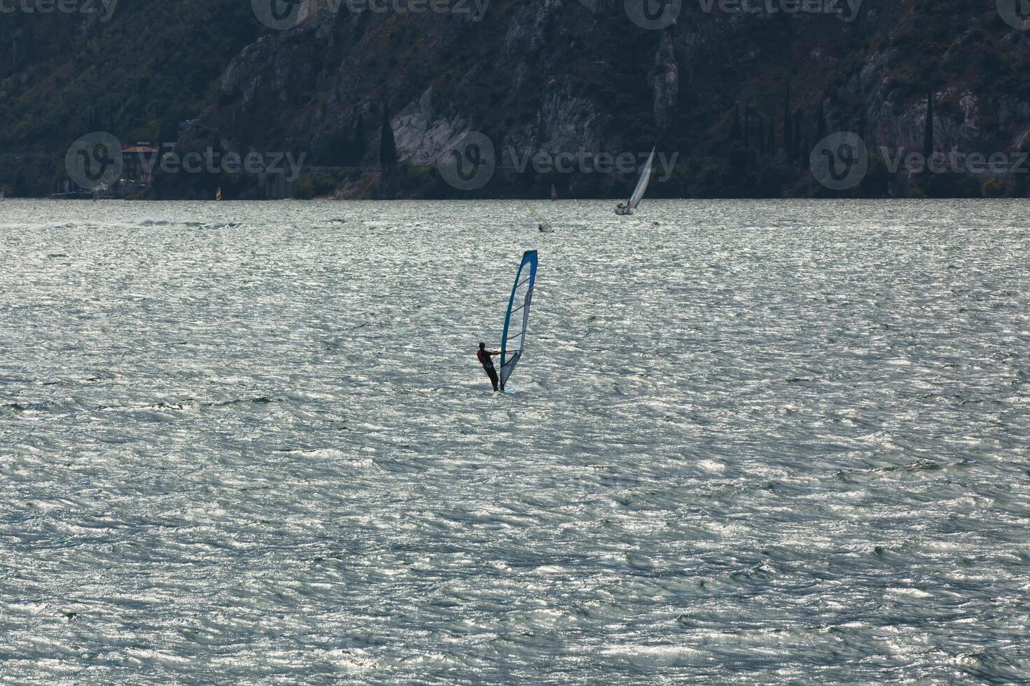 Good wind for windsurfing. photo