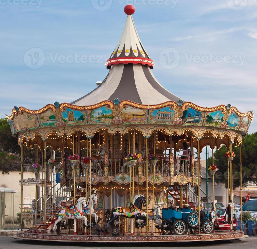 color carousel background photo
