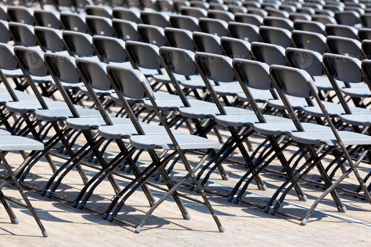 Grandstand Seats rows outdoors photo