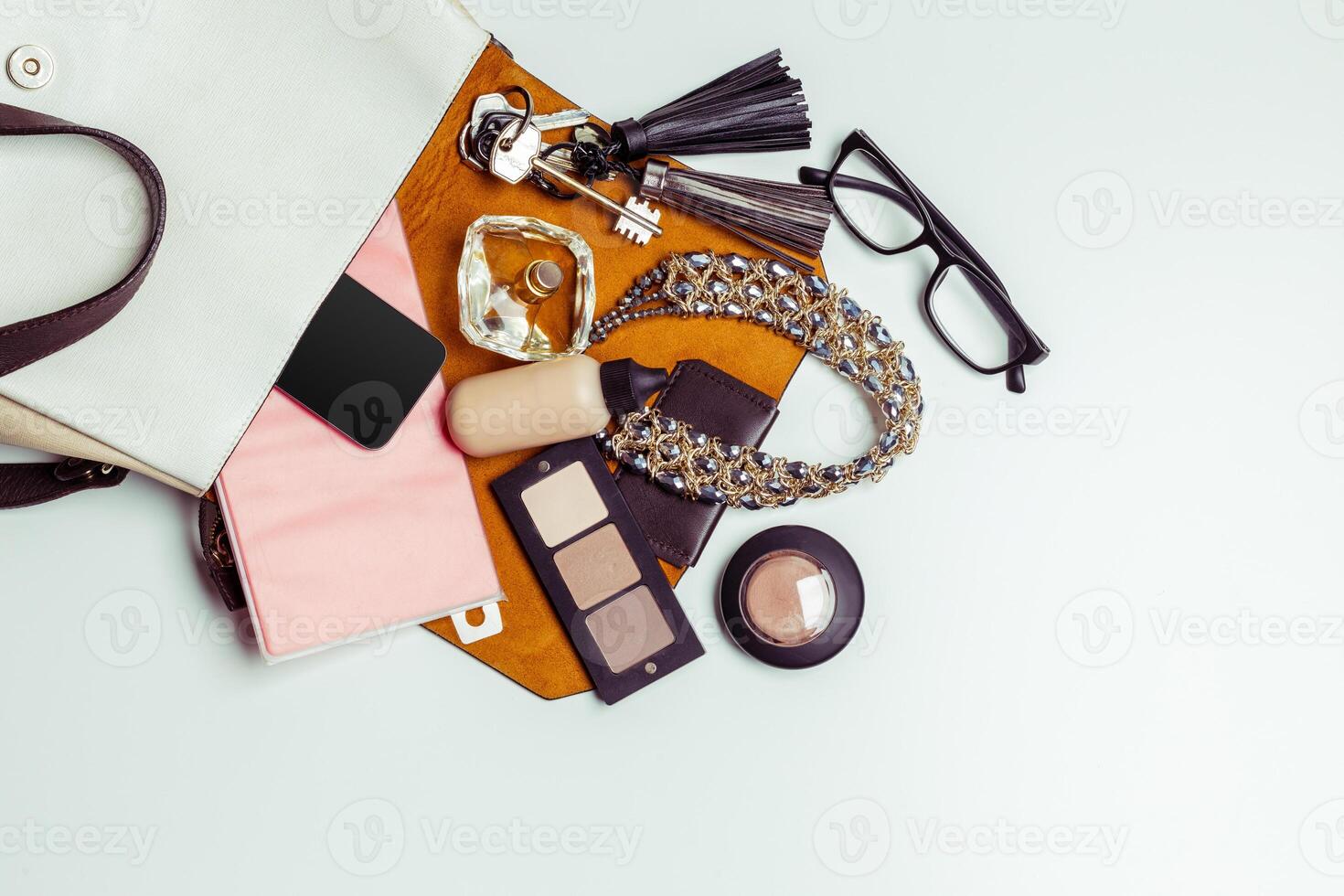Woman's bag inside out photo