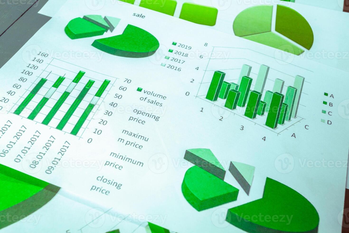 Graphical chart analysis photo
