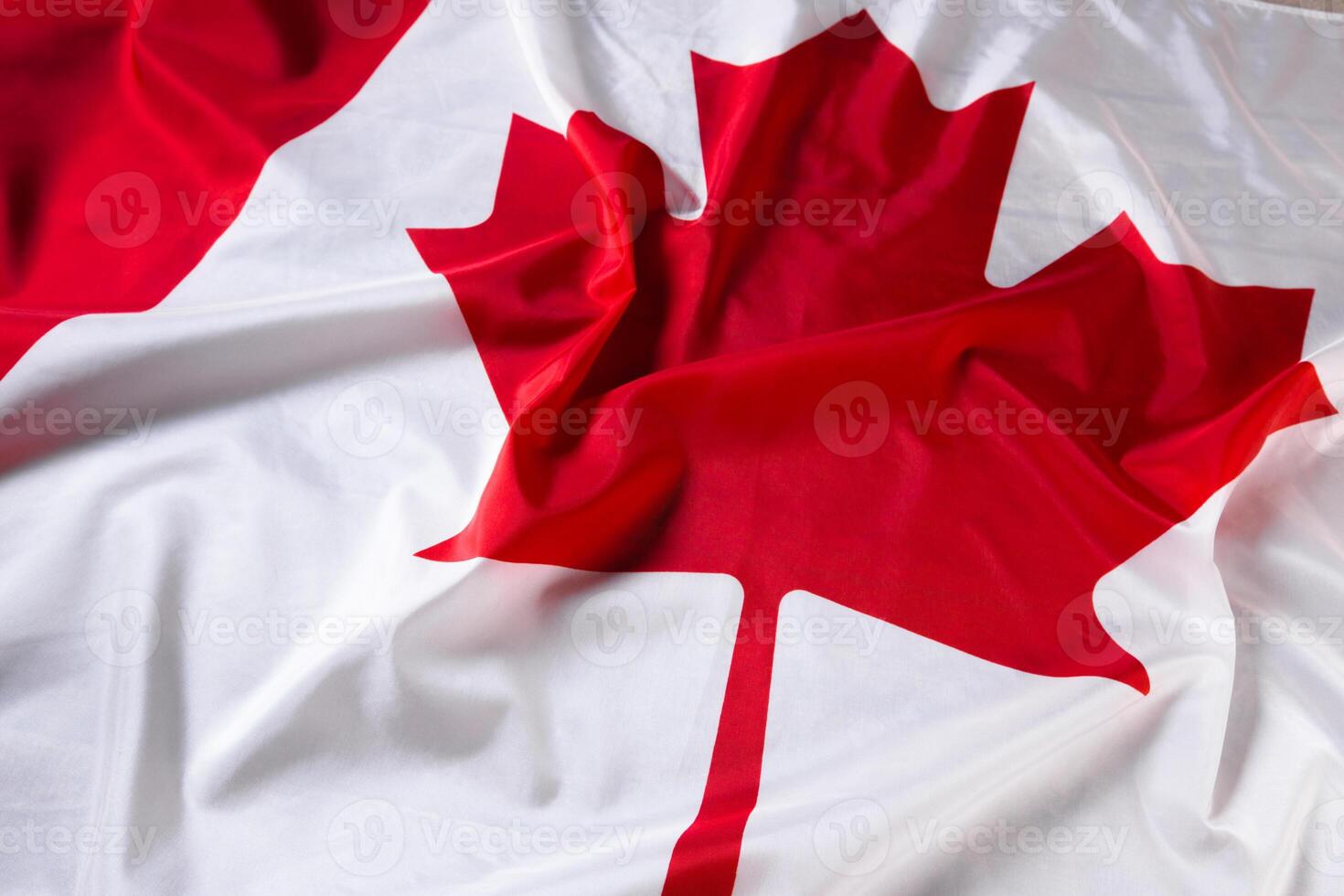 wavy Canadian flag photo