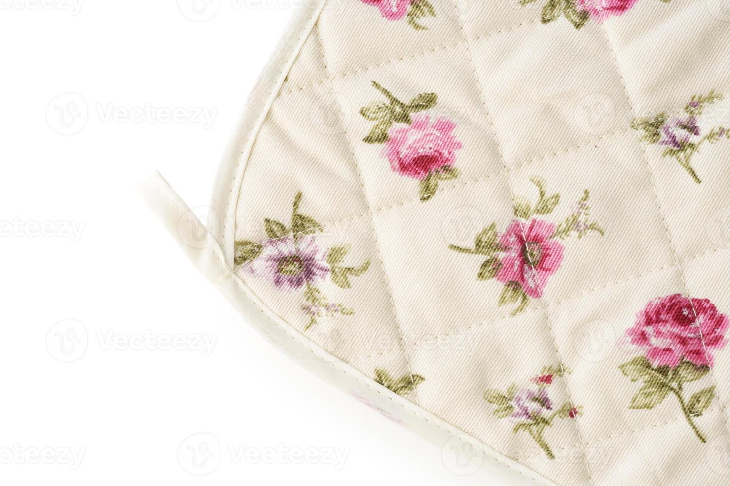 Quilted Cotton Pot Holders With Floral and Striped Patterns photo