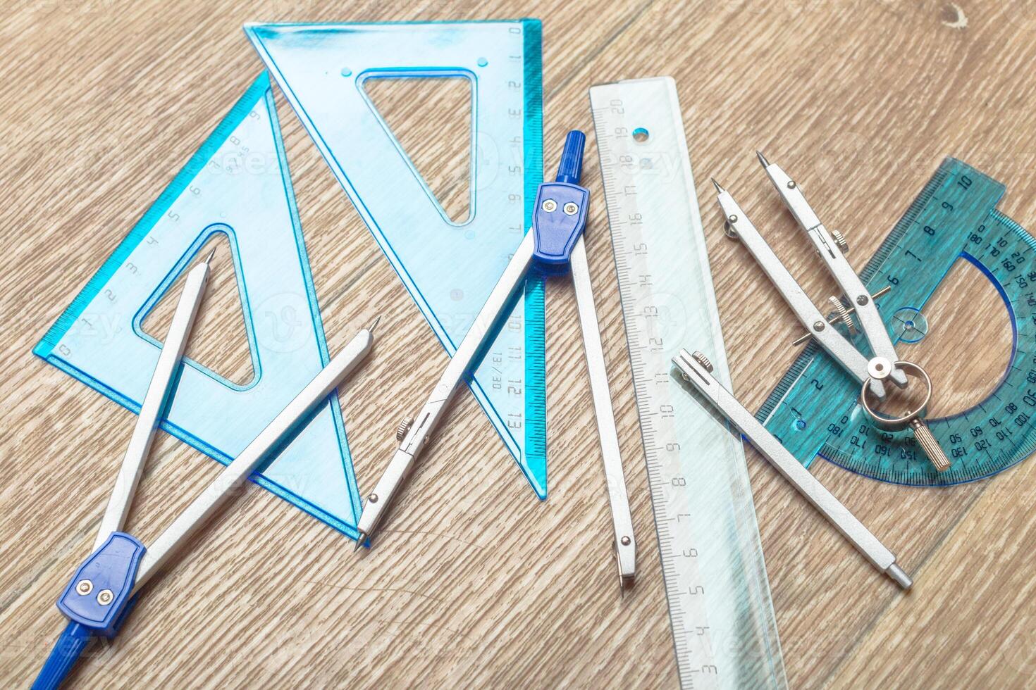 Architect drawing tools photo