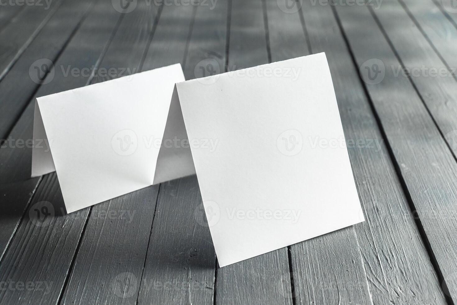 blank business cards photo