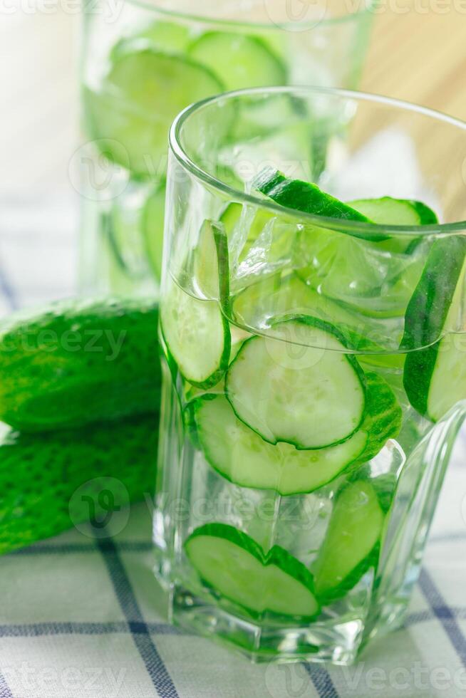 Lemonade with a cucumber photo