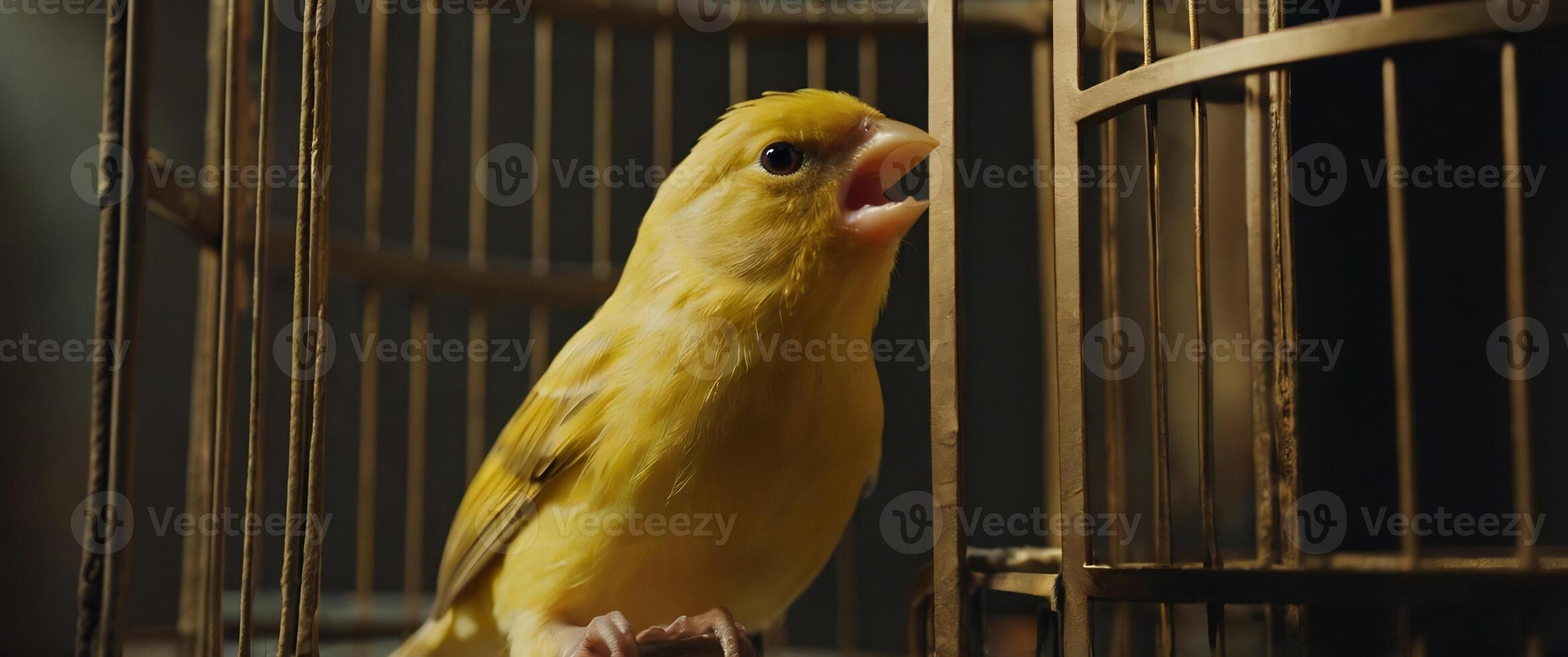 Canary in the cage photo