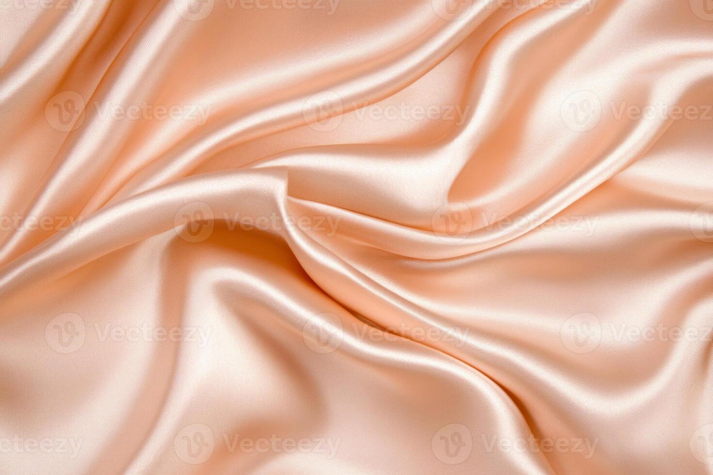 Elegant smooth silk fabric background in creamy white tones with gentle folds and a soft focus effect photo