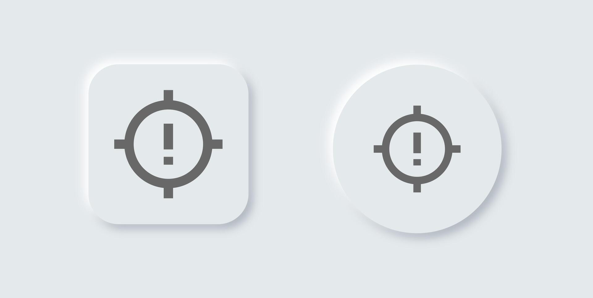 Fraud line icon in neomorphic design style. Cyber signs illustration. vector
