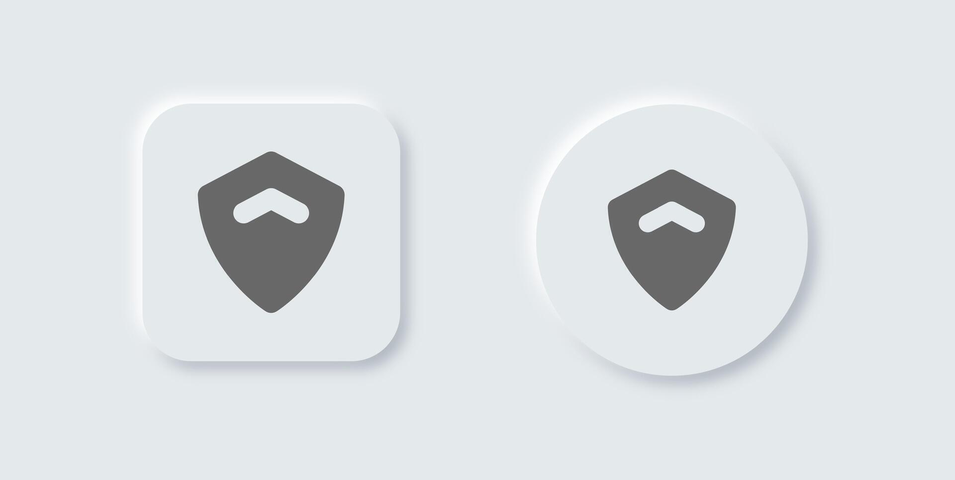 Privacy solid icon in neomorphic design style. Personal data signs illustration. vector