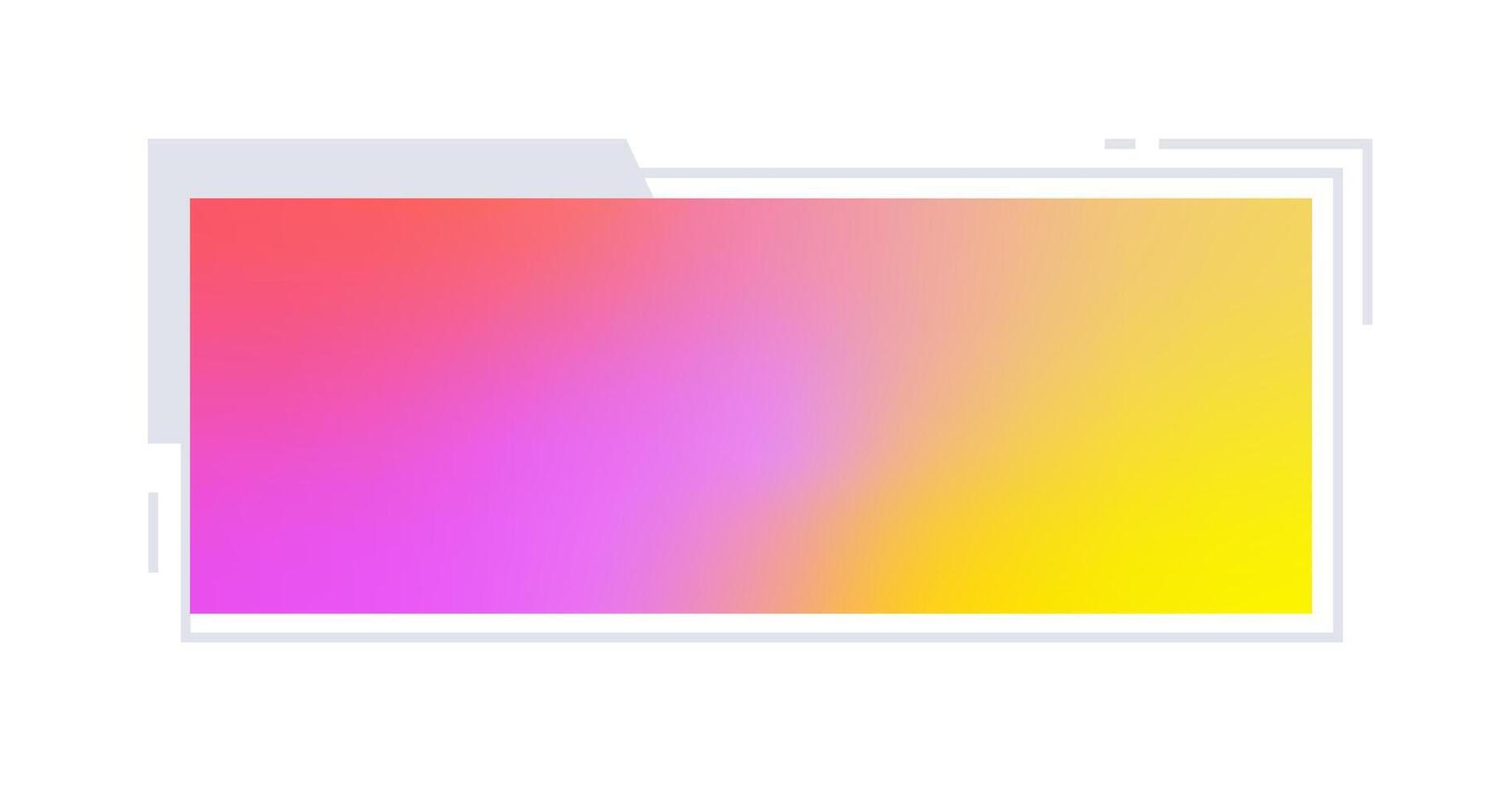 Futuristic element illustration. Colorful lower third overlay. vector