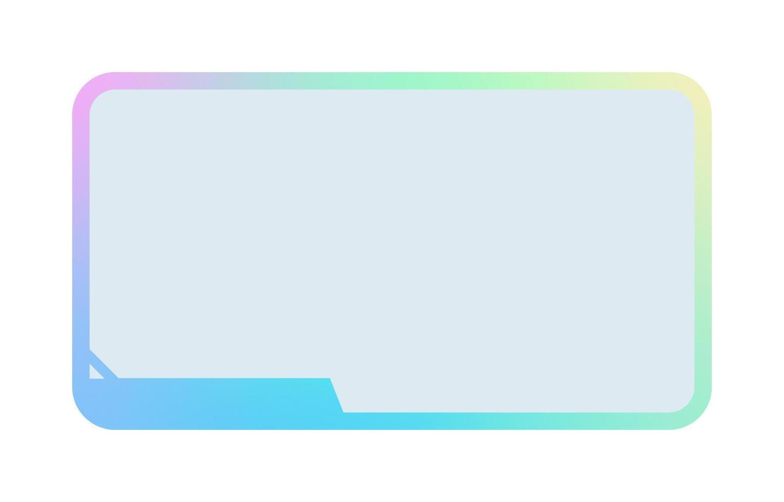 Futuristic element illustration. Colorful lower third overlay. vector