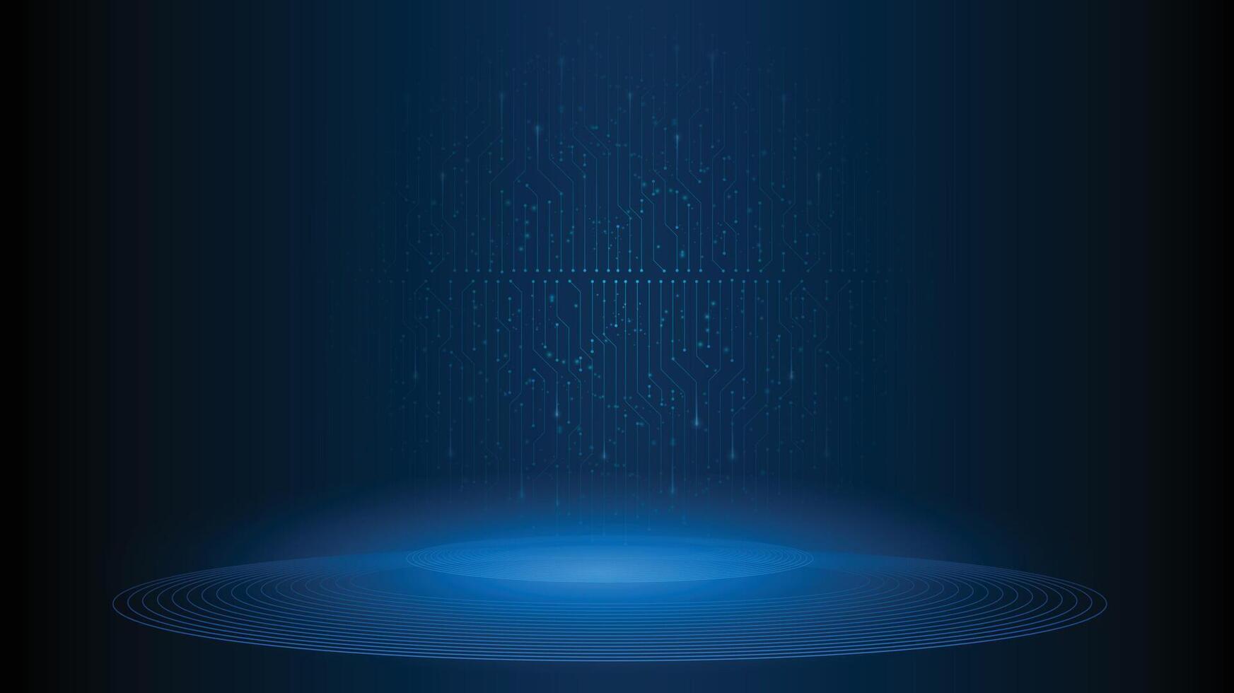 Abstract product showcase technology background Hi-tech communication vector