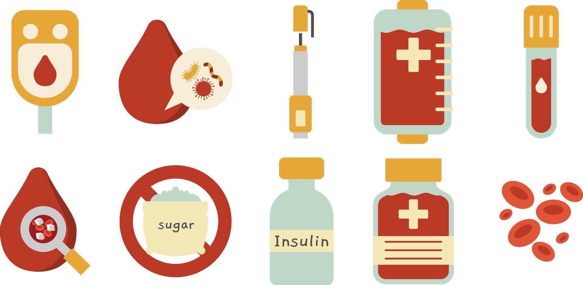 Diabetes Element Set vector