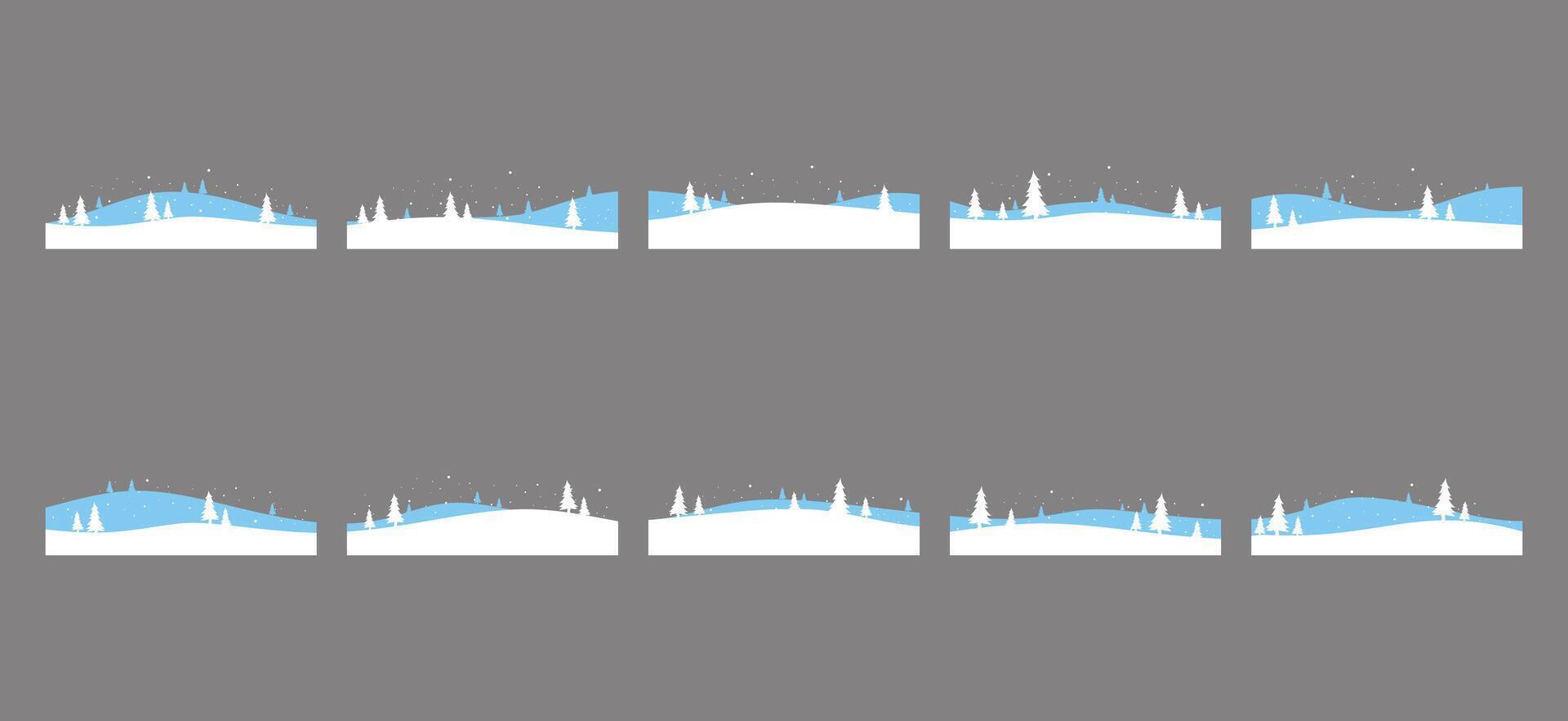 Winter Landscape Art vector