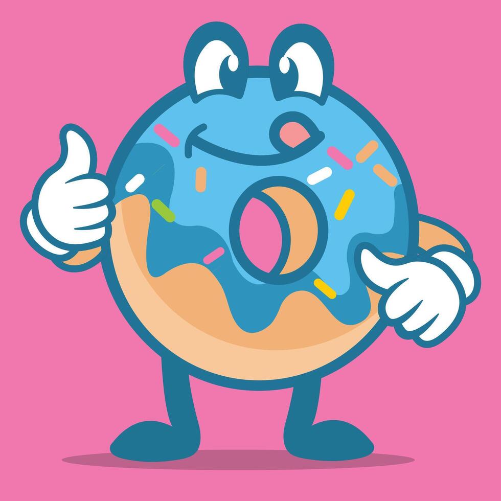 Donut Mascot Logo vector