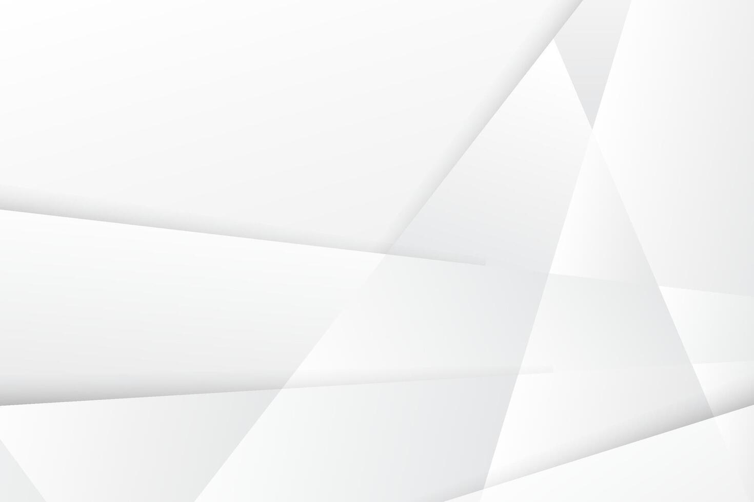 Elegant overlapping geometric background in white color vector