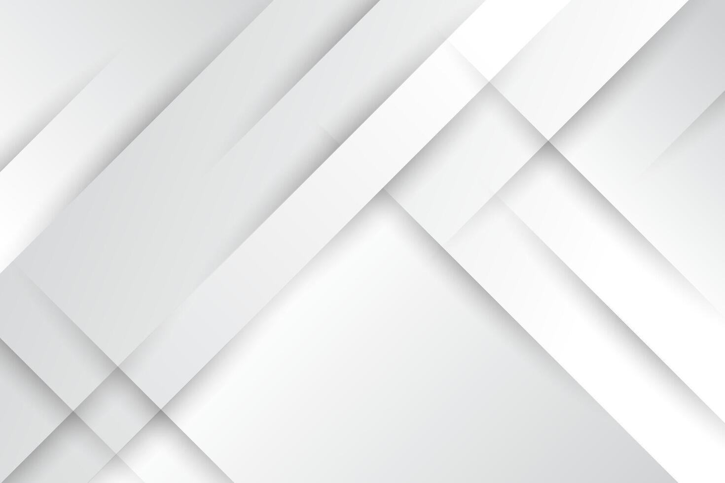 Elegant overlapping white geometric background design vector