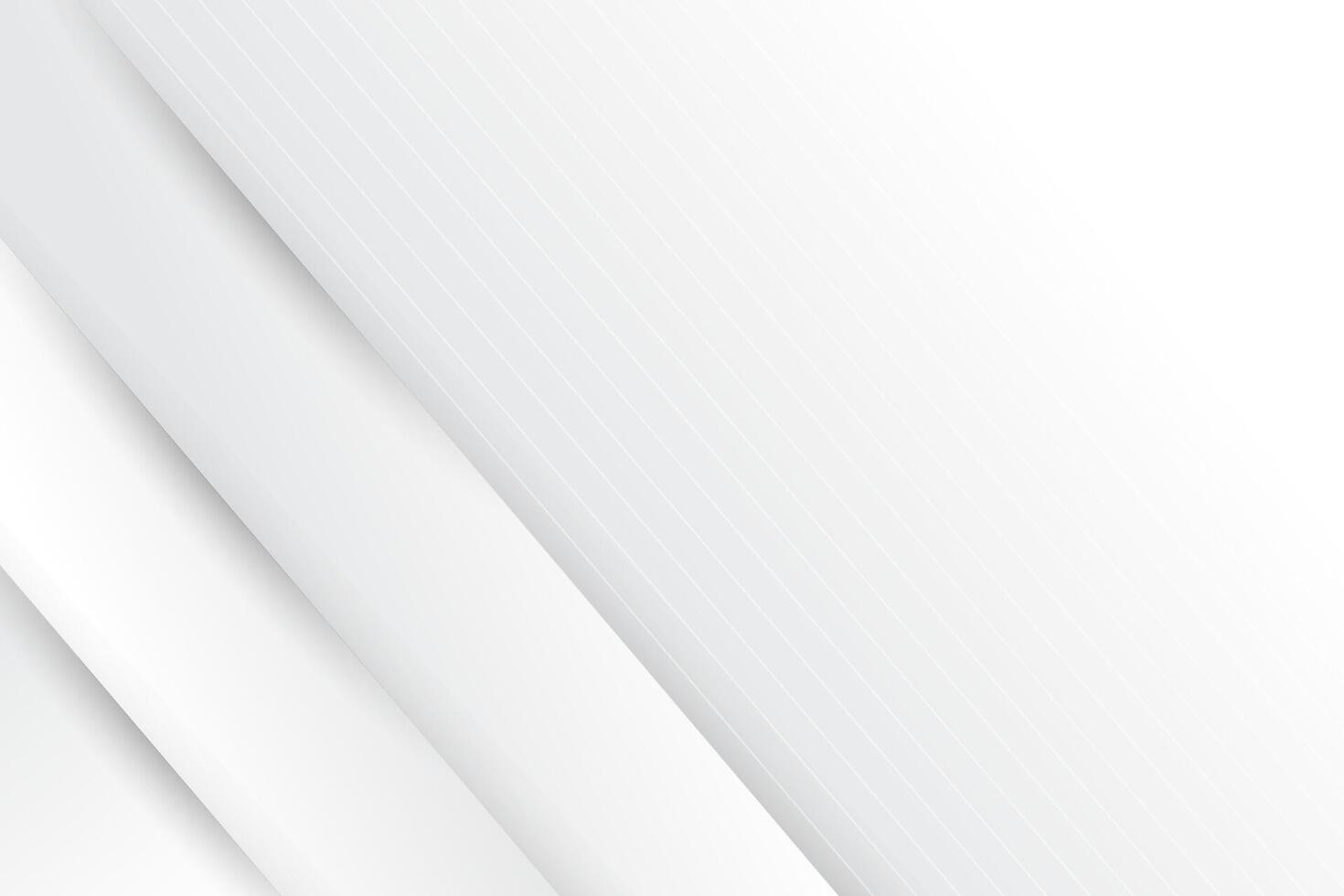 Overlapping white geometric background design vector
