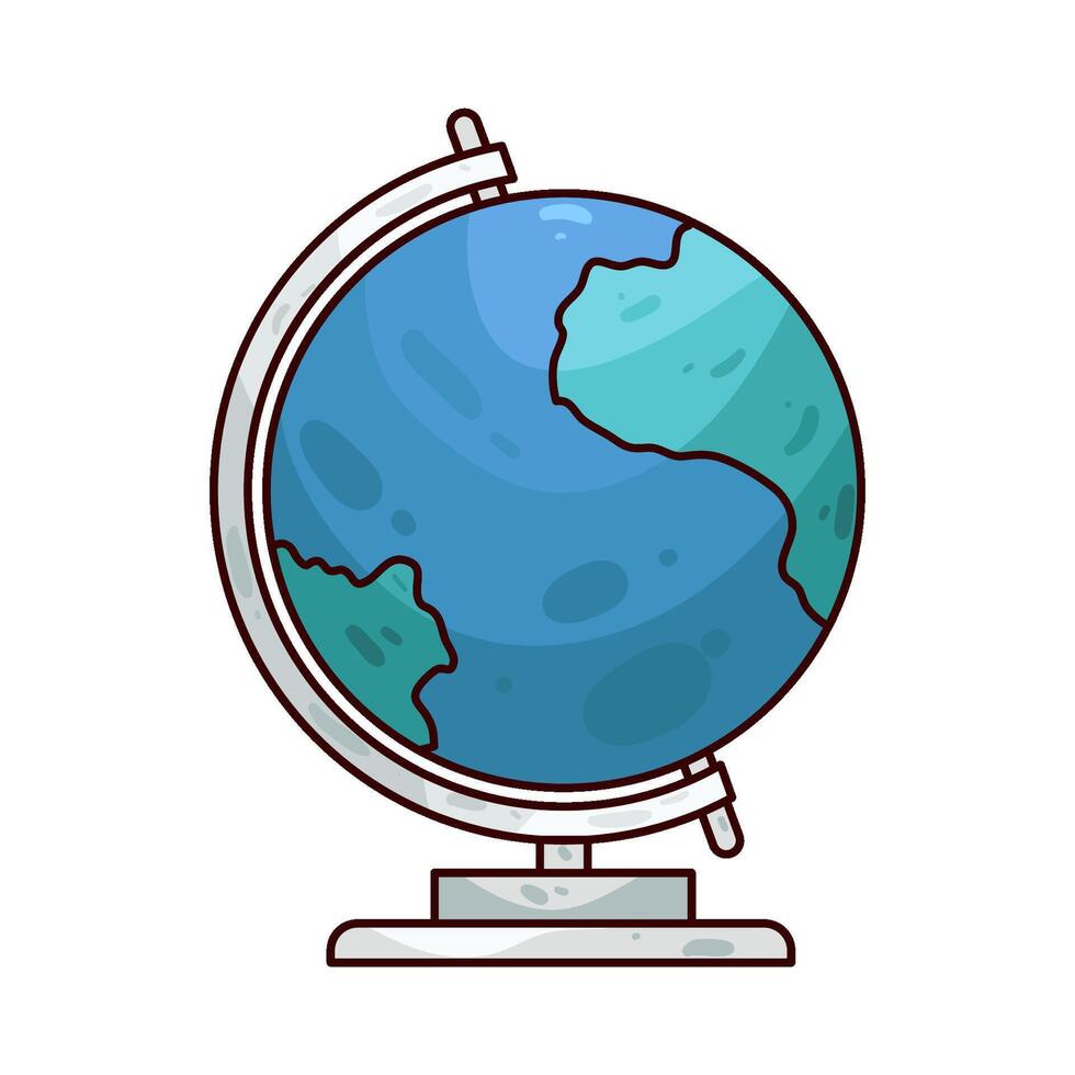 Illustration of globe vector