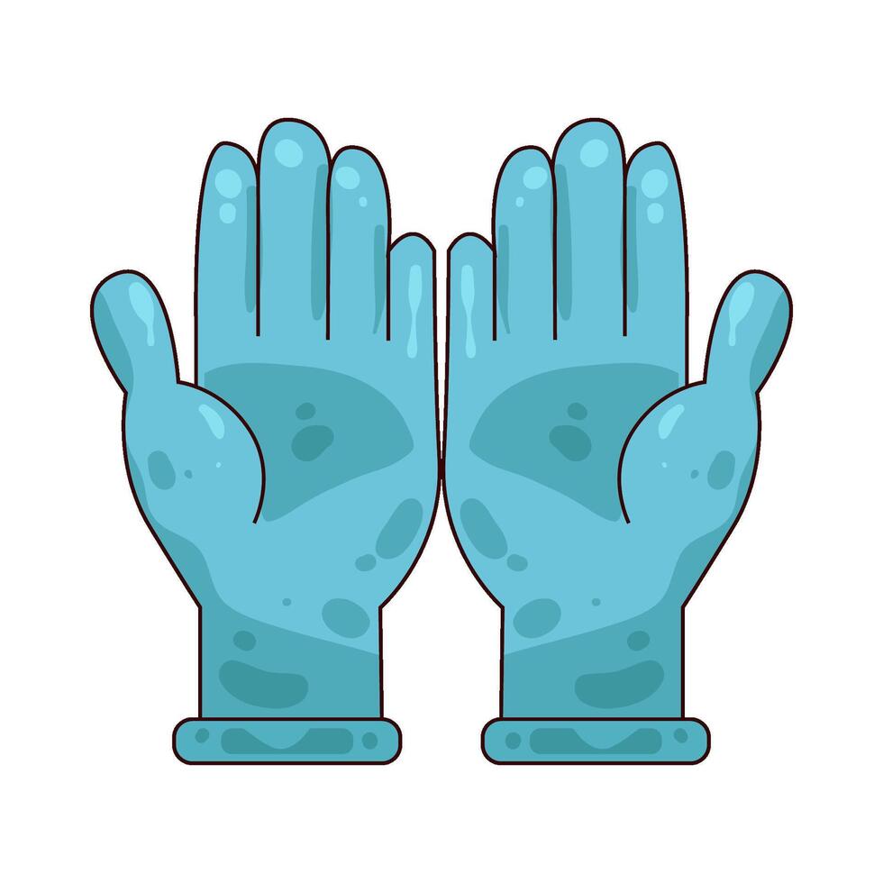 Illustration of medical gloves vector