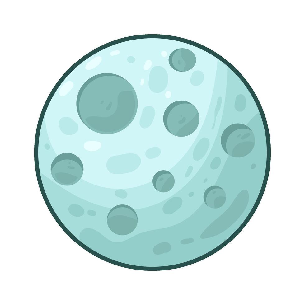 Illustration of moon vector