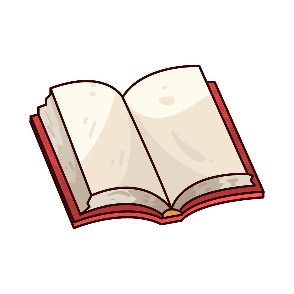 Illustration of open book vector