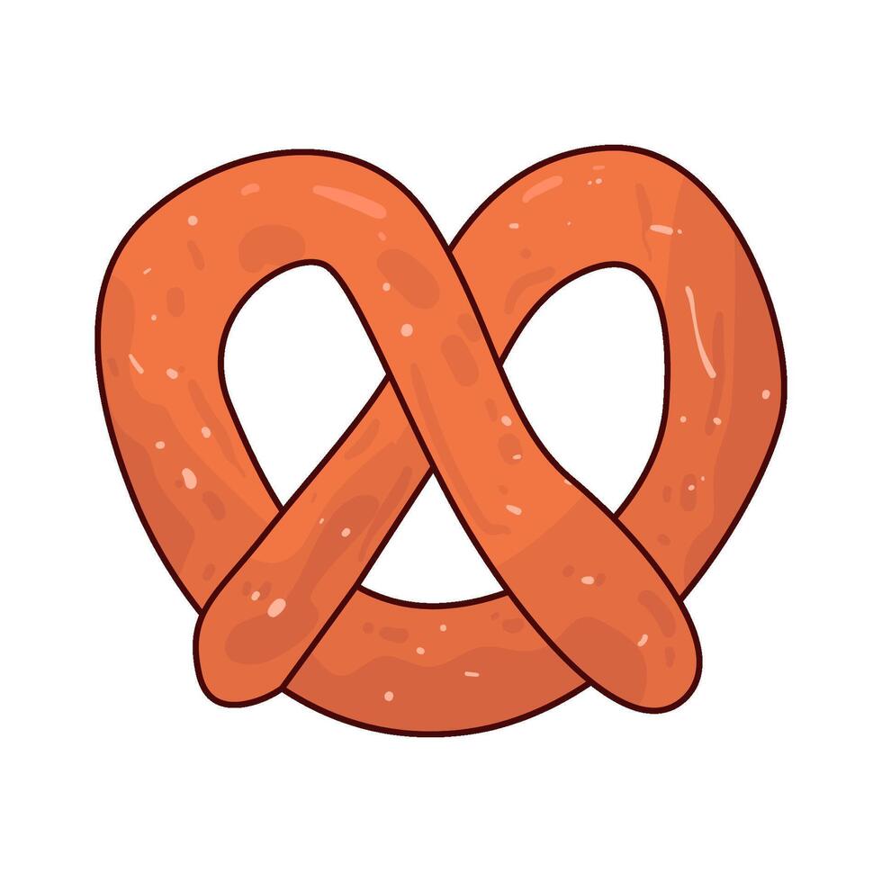 Illustration of pretzel vector